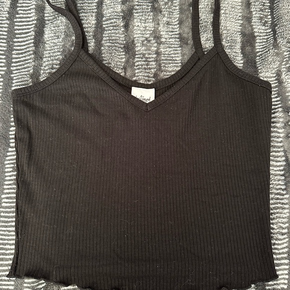 Brandy Melville Tops - Brandy Melville Black Ribbed Tank